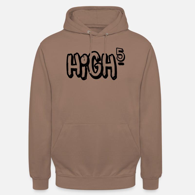 High five oder High 5 - Unisex Hoodie - Mokka