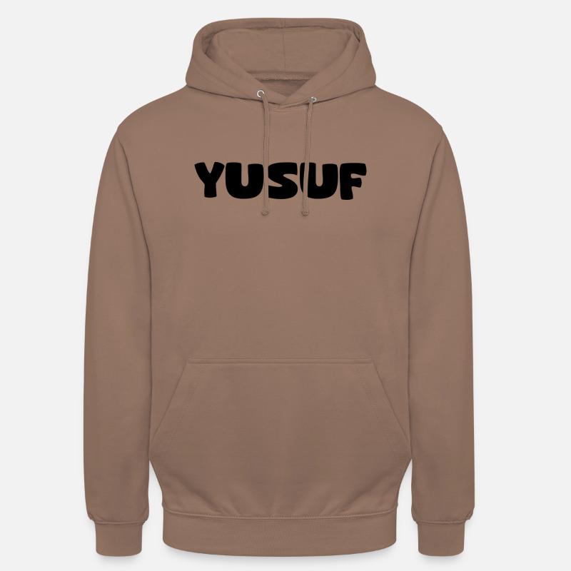 Nom - Yusuf - Sweat-shirt à capuche unisexe - moka