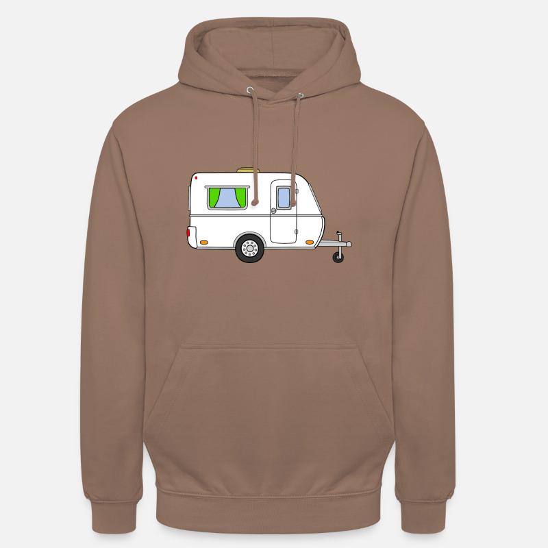 Caravan White (version moderne) - Sweat-shirt à capuche unisexe - moka