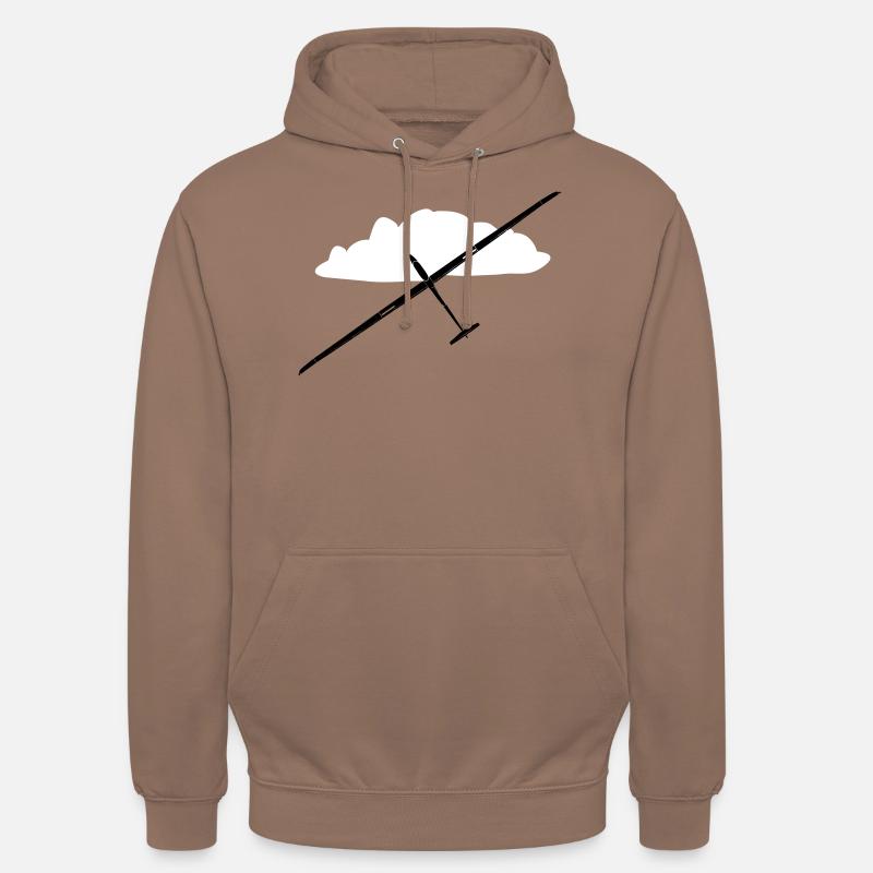 Svævefly glider svæveflyvning svævefly - Hættetrøje unisex - mokka