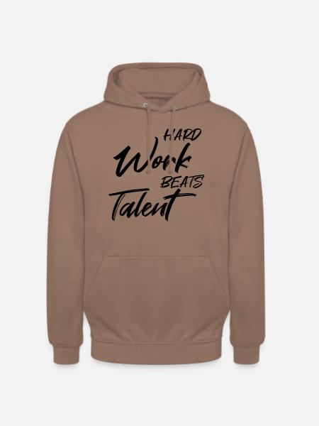 Hard work beats talent - Unisex Hoodie - mocha