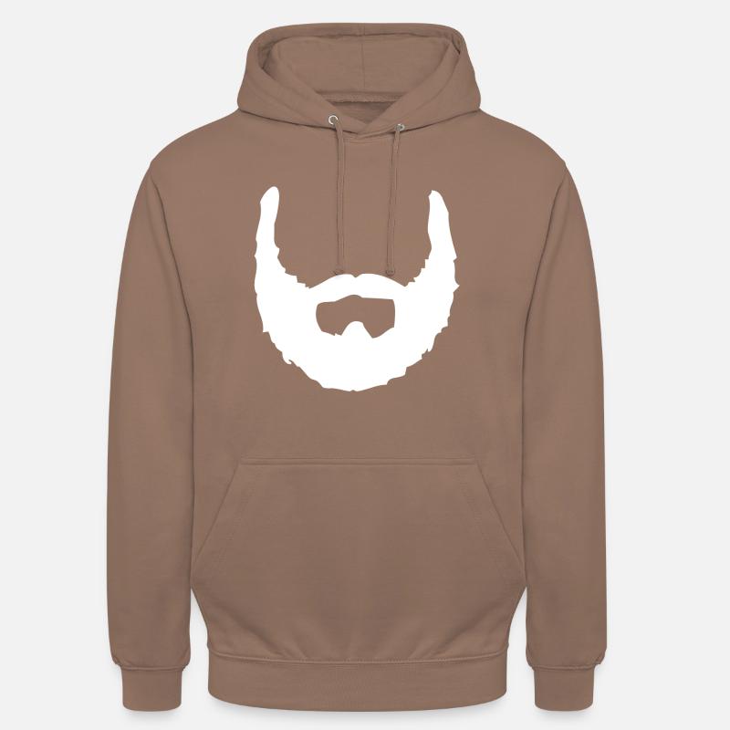 bart beard vollbart baertig schnurrbart - Unisex Hoodie - Mokka