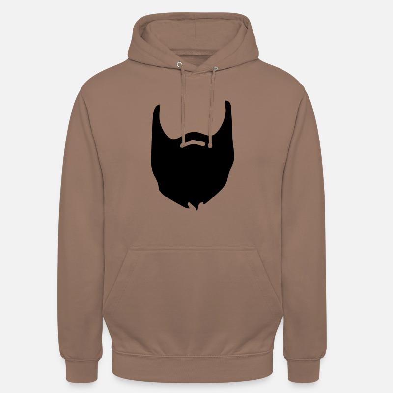 Vollbart Bart baertig beard - Unisex Hoodie - Mokka