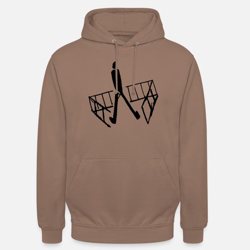 Franz Kafka - Zwischen Gittern - Unisex Hoodie - Mokka