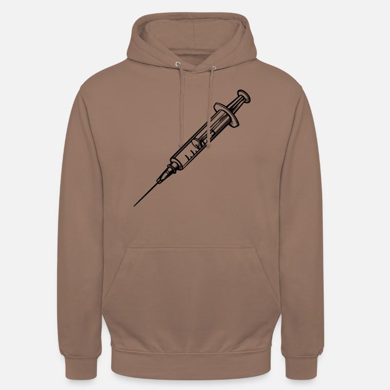 Seringue - Seringue - Sweat-shirt à capuche unisexe - moka