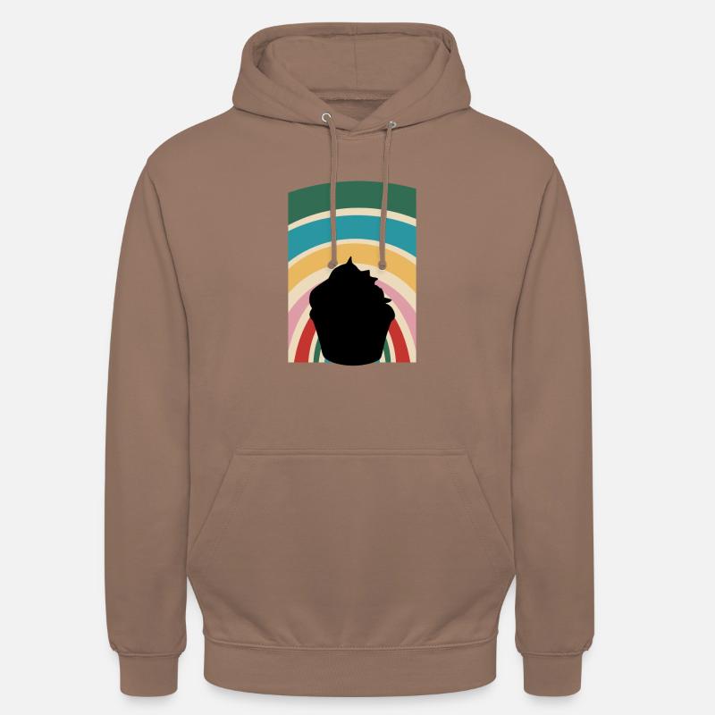 Cuisson de cupcakes - Sweat-shirt à capuche unisexe - moka