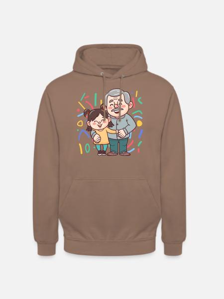 Opa Enkelkind - Unisex Hoodie - Mokka