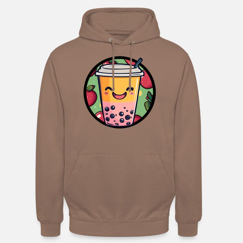 Boisson Boba Bubbletea - Sweat-shirt à capuche unisexe - moka
