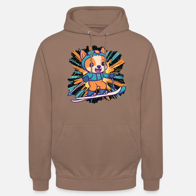 Cabane de ski - Sweat-shirt à capuche unisexe - moka
