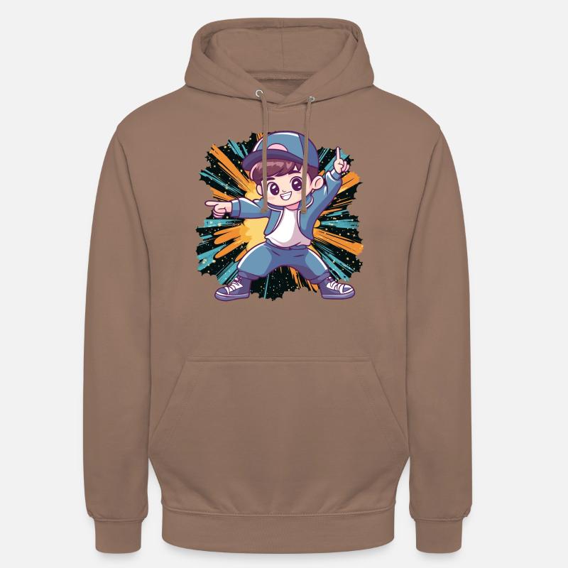 Breakdance Breakdancer - Sweat-shirt à capuche unisexe - moka