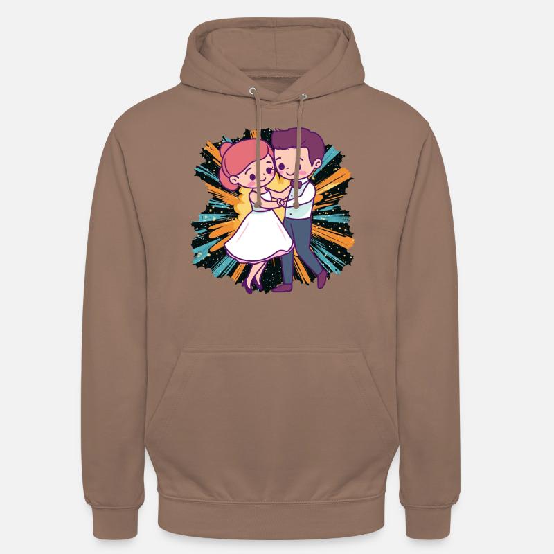 Danseur de danse de balle - Sweat-shirt à capuche unisexe - moka