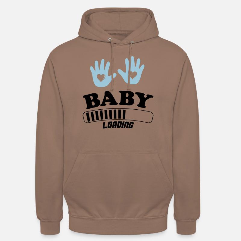 bébé loading - Sweat-shirt à capuche unisexe - moka
