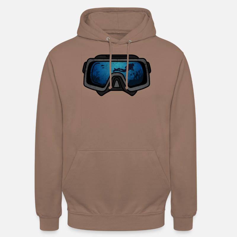 Dive Diving Diving Divers Diving Goggles Scuba - Unisex Hoodie - mocha