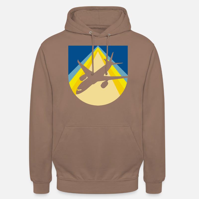Pilotes d’aviation - Sweat-shirt à capuche unisexe - moka