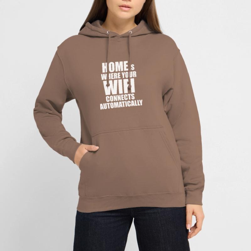 Linux Unix Wifi Coding Admin Spruch lustig Unisex Hoodie