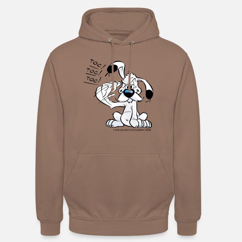 Astérix & Obélix Idéfix Frappe Toc Toc Toc - Sweat-shirt à capuche unisexe - moka