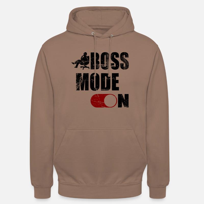 MODE BOSS ACTIVÉ - Sweat-shirt à capuche unisexe - moka