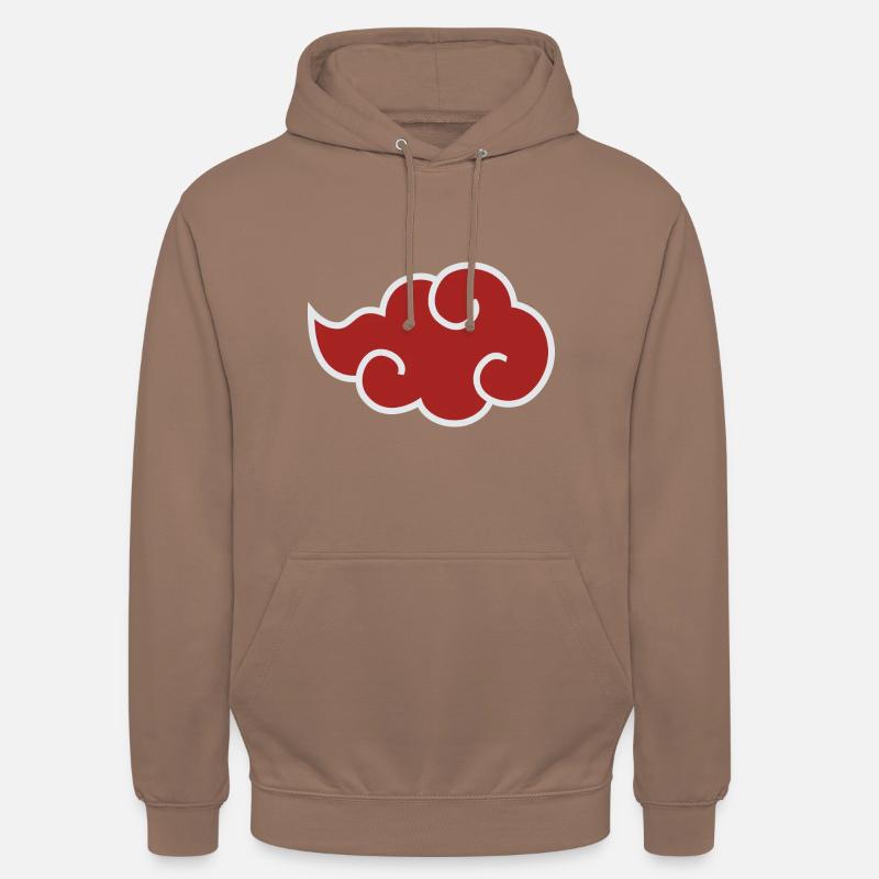 Naruto Shippuden Nuage D'Akatsuki - Sweat-shirt à capuche unisexe - moka