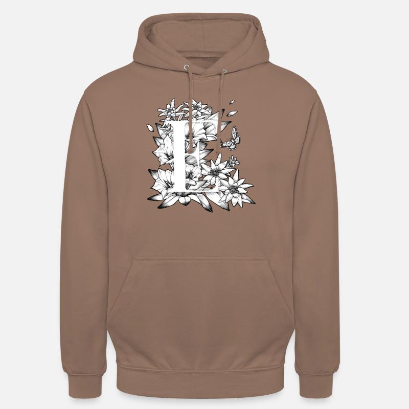 Initiale E - Unisex Hoodie - Mokka