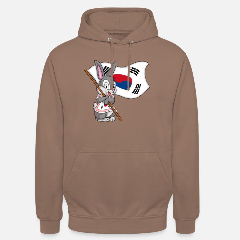 Lapin sud-coréen - Sweat-shirt à capuche unisexe - moka