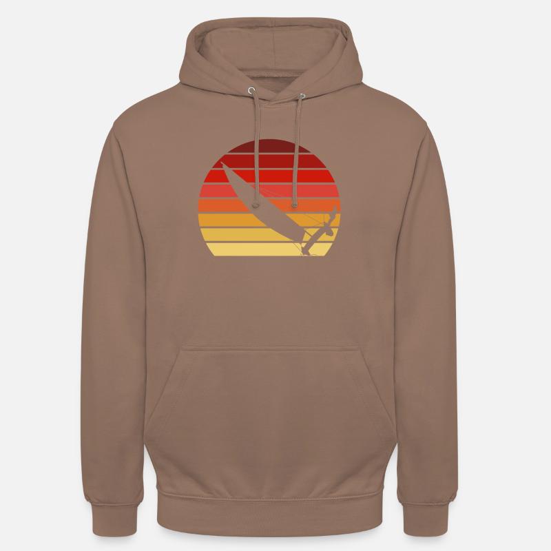 Catamaran au coucher du soleil - Sweat-shirt à capuche unisexe - moka