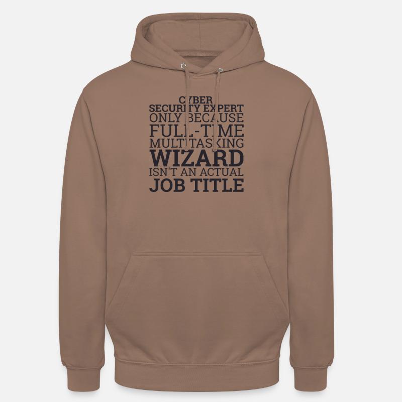 "Cyber Security Expert Wizard | Hacker" - Unisex Hoodie - Mokka