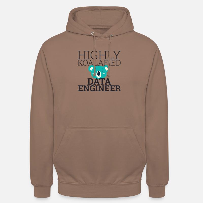 "Data Engineer Koalafied | Data Scientist" - Unisex Hoodie - Mokka