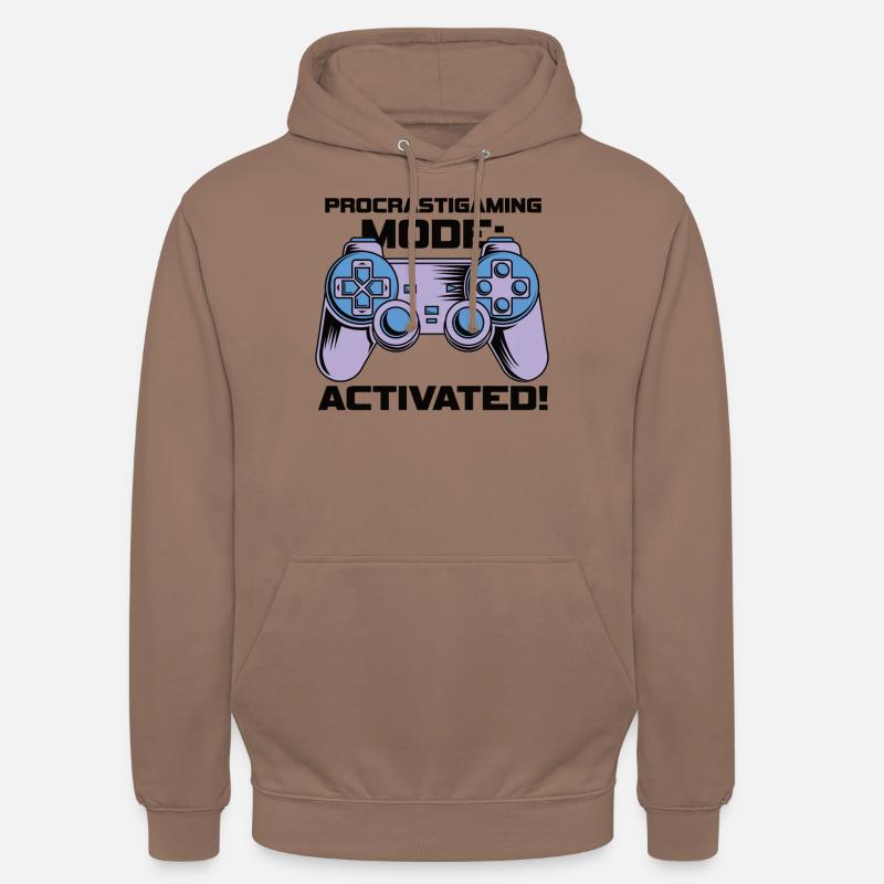 Gamer Procrastimode de jeu activé - Sweat-shirt à capuche unisexe - moka