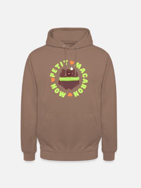 mon petit macaron bear - Unisex Hoodie - mocha