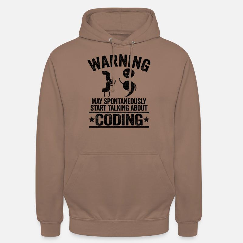 Programmeurs Informaticien Coding Cadeau - Sweat-shirt à capuche unisexe - moka