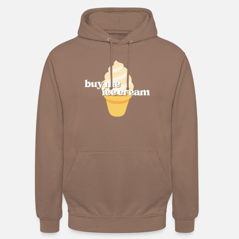 Achetez-moi des glaces (Eis, Eiscreme) - Sweat-shirt à capuche unisexe - moka