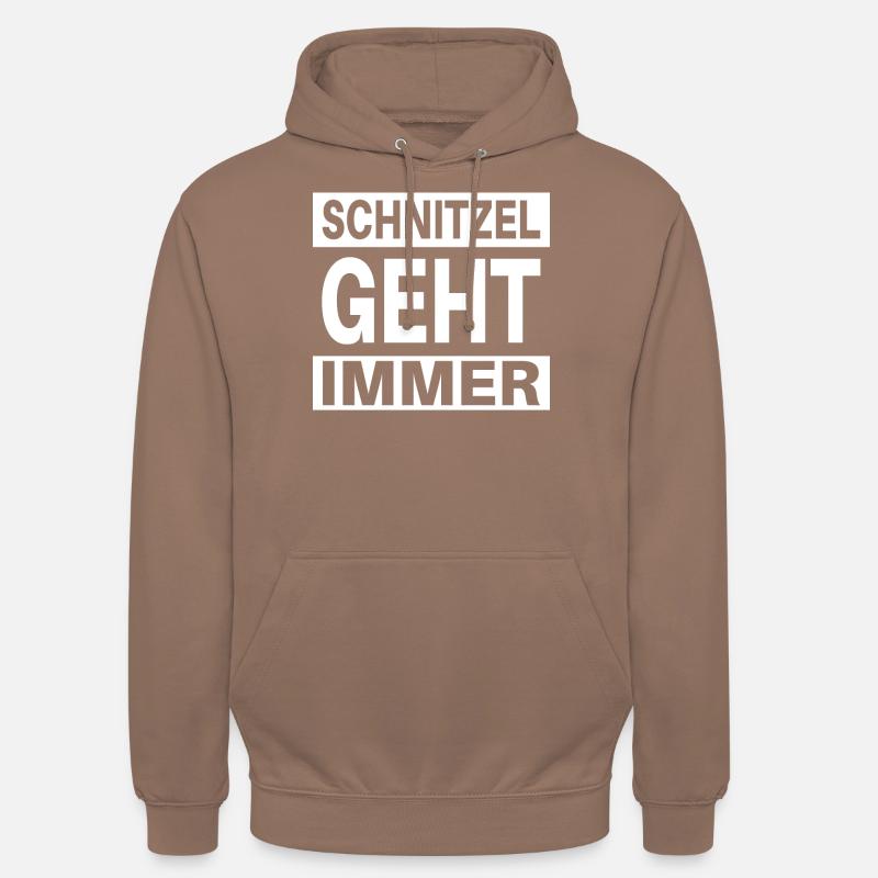 Schnitzel geht IMMER! - Unisex Hoodie - Mokka