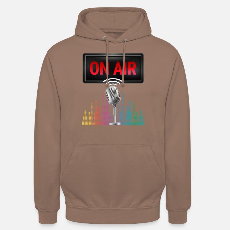 On Air - YT oder Podcast - Unisex Hoodie - Mokka