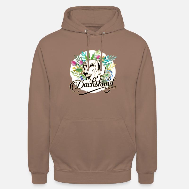Dachshund Dackel - Unisex Hoodie - Mokka
