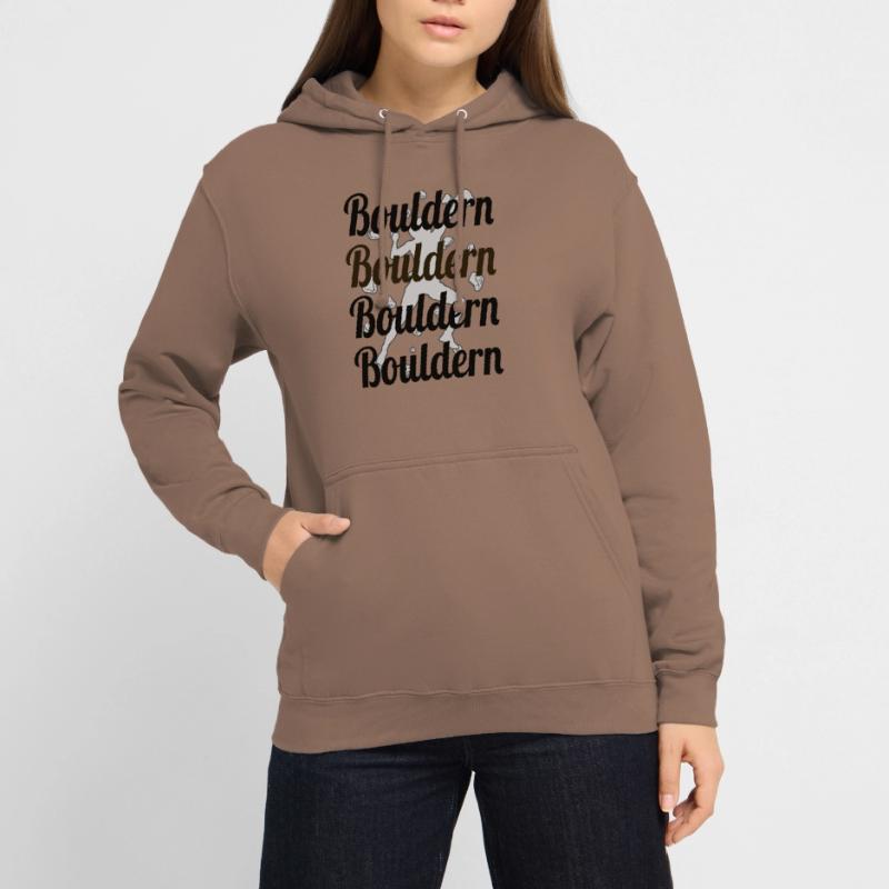 Boulder, boulder, escalada, boulder, boulder Sudadera con capucha unisex