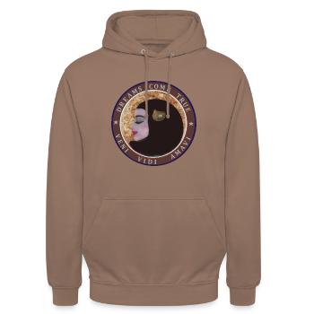 Miss Aphrodite - Unisex Hoodie - mocha - Front - Alina (178cm) & Michal (187cm)