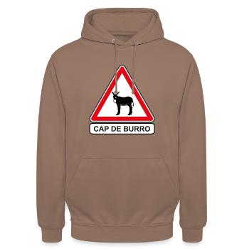 PANEL CAP DE BURRO - Unisex Hoodie - Mokka - Vorne - Alina (178cm) & Michal (187cm)