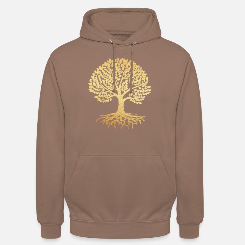 Baum gold - Unisex Hoodie - Mokka