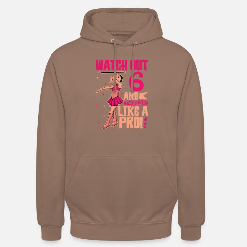 Ich bin 6 - Mädchen Twirling - Unisex Hoodie - Mokka