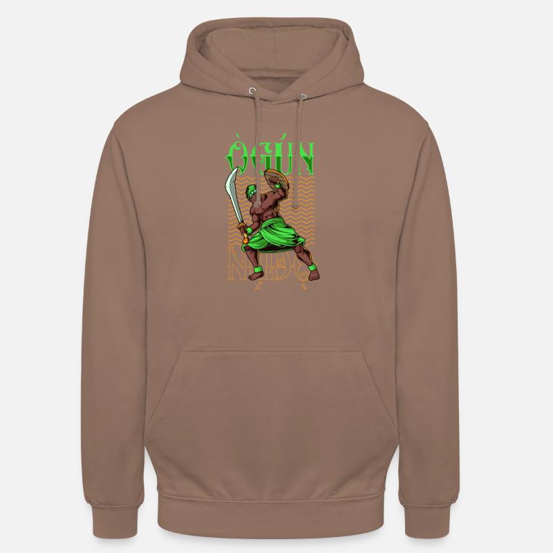 Yoruba Gott - Ogun - Unisex Hoodie - Mokka
