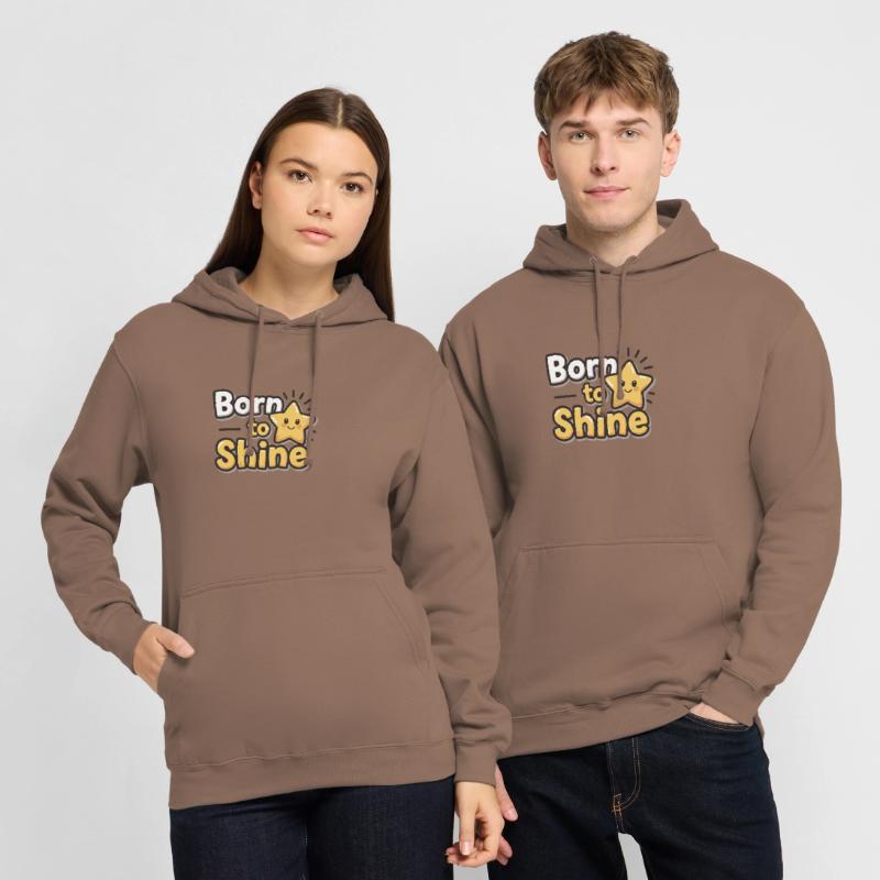 Né pour briller – Strahlender Stern Sweat-shirt à capuche unisexe