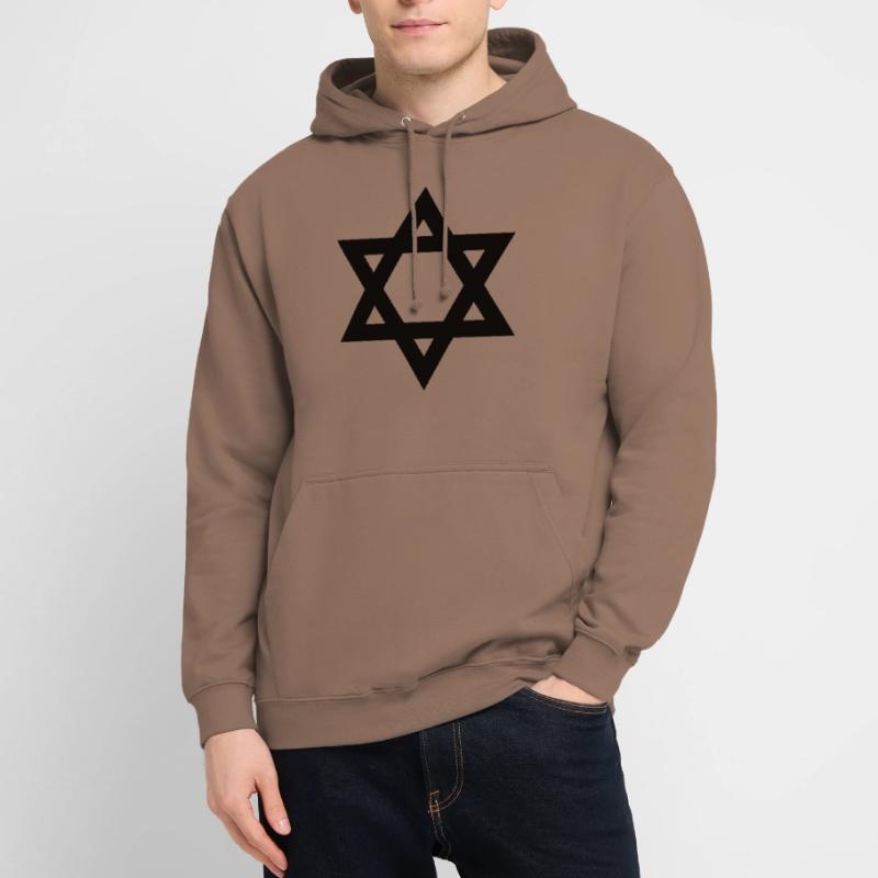 davidstern oder Judenster Unisex Hoodie