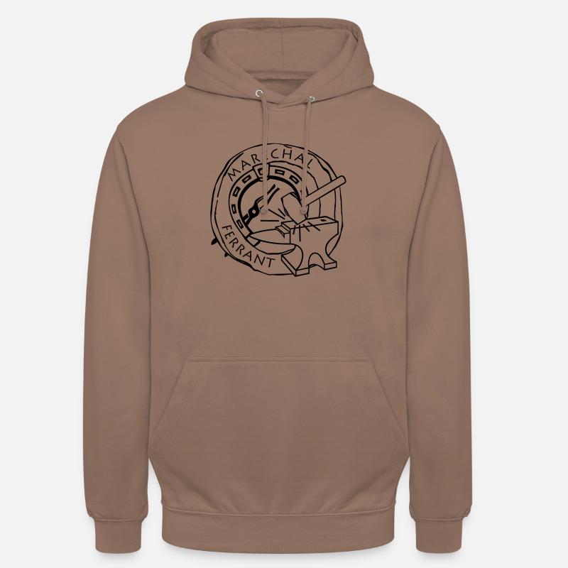 Marechal ferrant noir - Sweat-shirt à capuche unisexe - moka