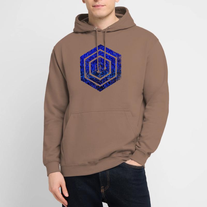 Codage géométrique du programmeur de programmation hexagonale Sweat-shirt à capuche unisexe