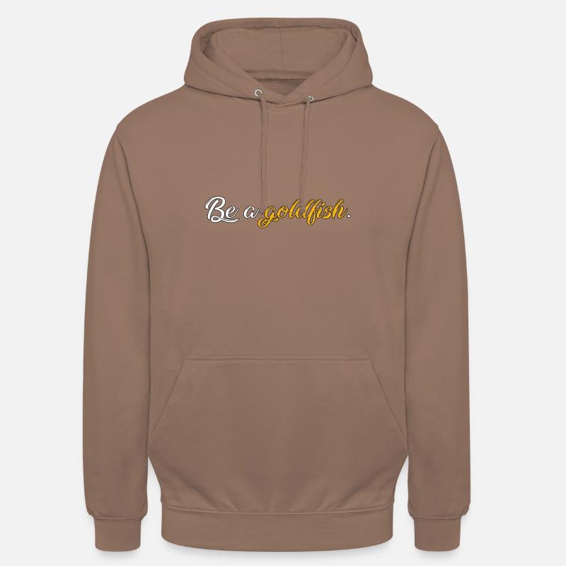 Soyez un poisson rouge - Sweat-shirt à capuche unisexe - moka