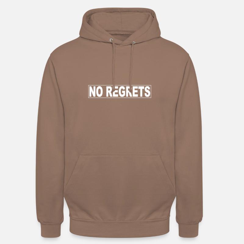 Aucun regret - Sweat-shirt à capuche unisexe - moka