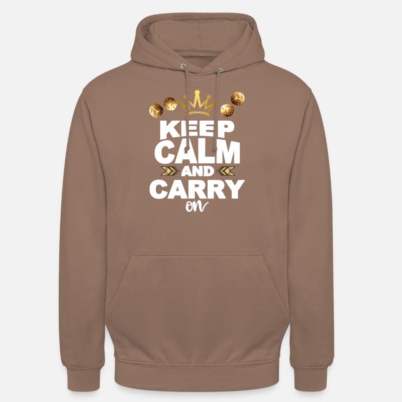 Restez calme et continuez - Sweat-shirt à capuche unisexe - moka