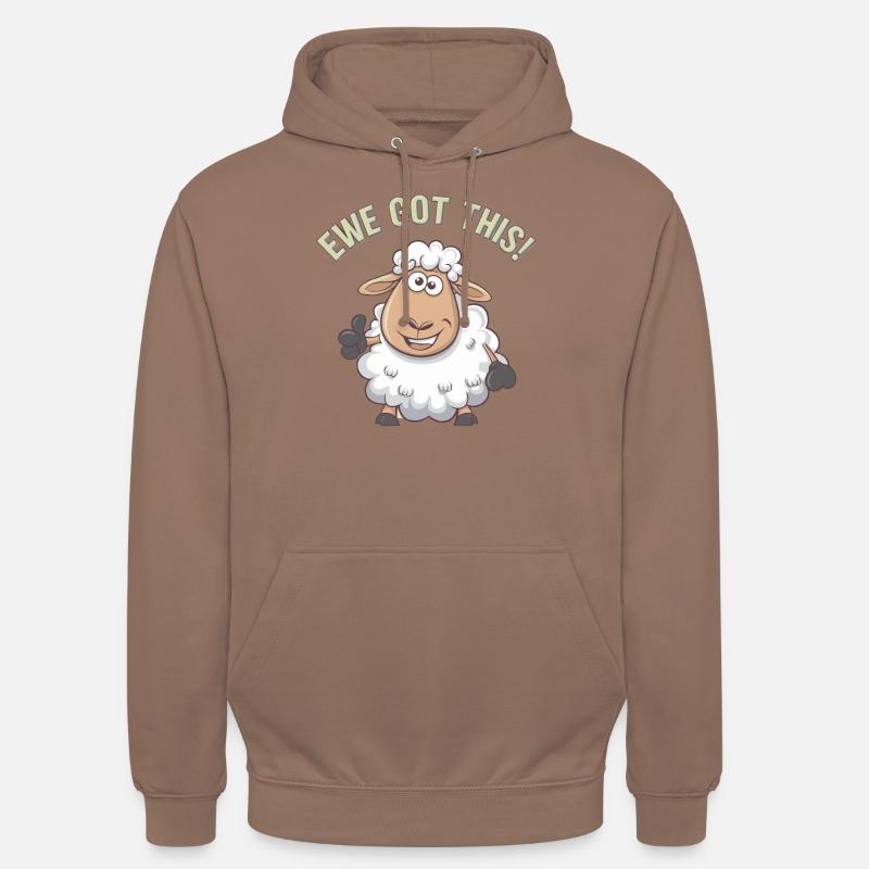 Ewe a compris ça - Sweat-shirt à capuche unisexe - moka