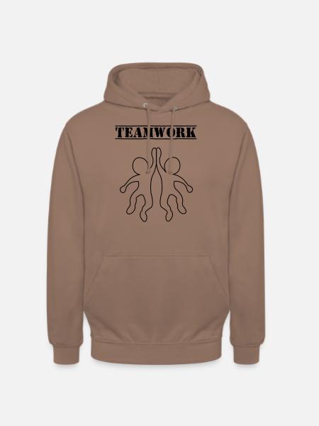 teamwork_01 - Unisex Hoodie - Mokka