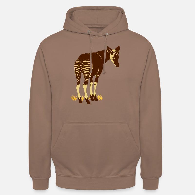 okapi - Sweat-shirt à capuche unisexe - moka